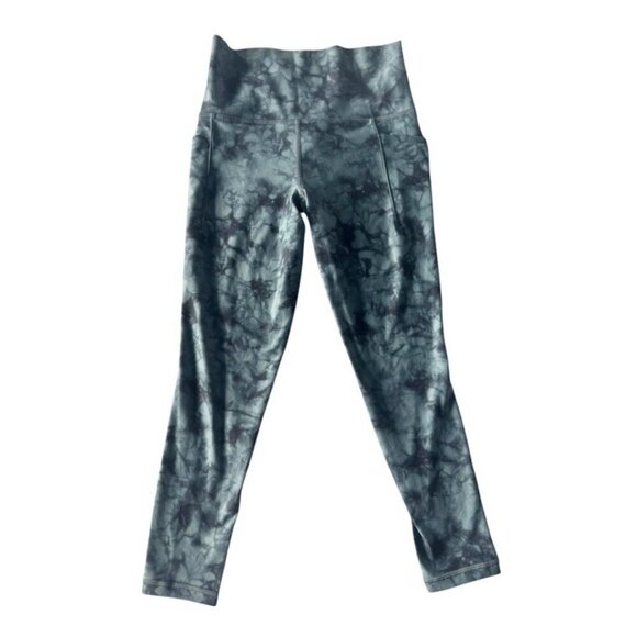 Athleta Pants - Athleta Women’s XS Salutation Stash Pocket II  7/8 Teal Green Tie Dye Leggings